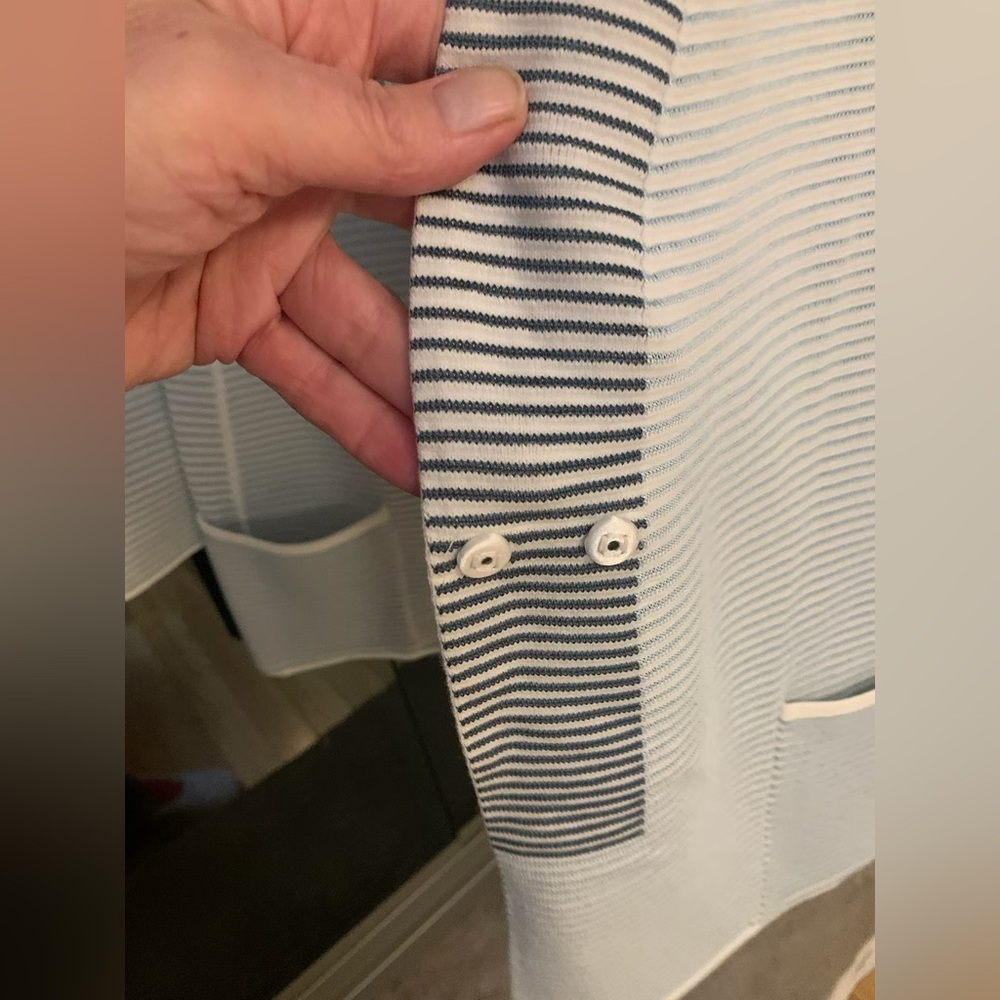 Armani Collezioni Striped Open-Front blazer - Picture 7 of 8